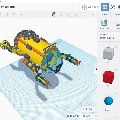 Oliver MacKenzie, Year 9 DVC: created a submarine using TinkerCAD