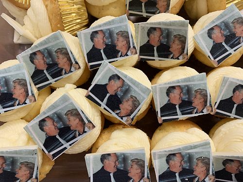 Well, I must admit, I've never been described as delicious before. Gladstone's DG Cluster visit.