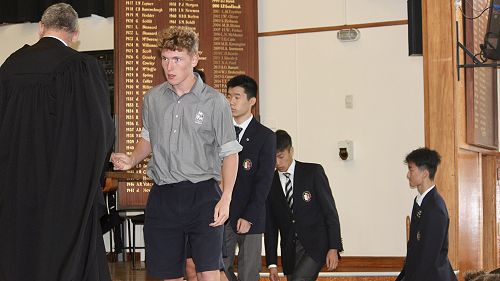 Presentation of Super Eight Academic Badges