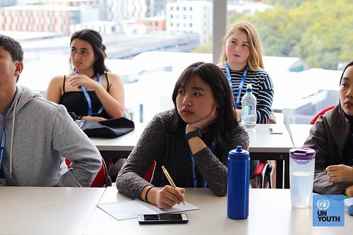 Listening to guest speakers