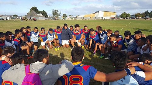 After match prayer with Aranui