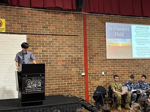 ANZAC Day ceremony 2024