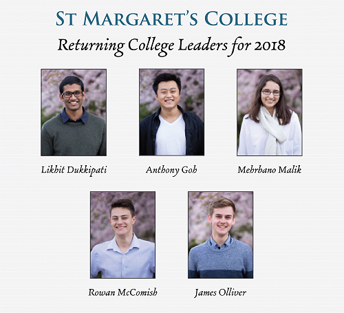 Returning College Leaders for 2018