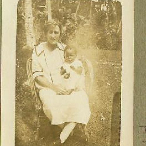 Sister Jean Dalzell, missionary 1925-30, with one of her charges.