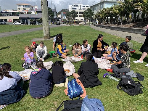 shared kai outside on the grass