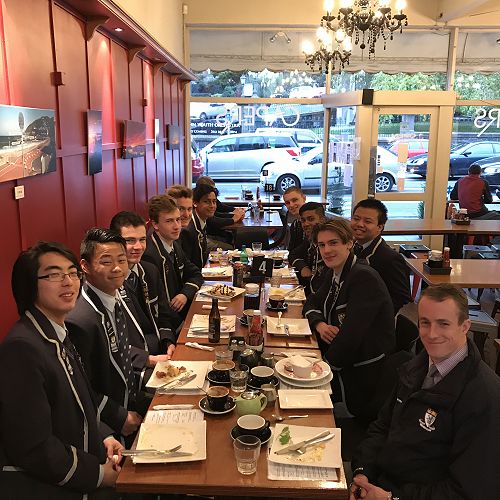 Scholarship Club breakfast meeting with Academic Dean, Mr Brewster.