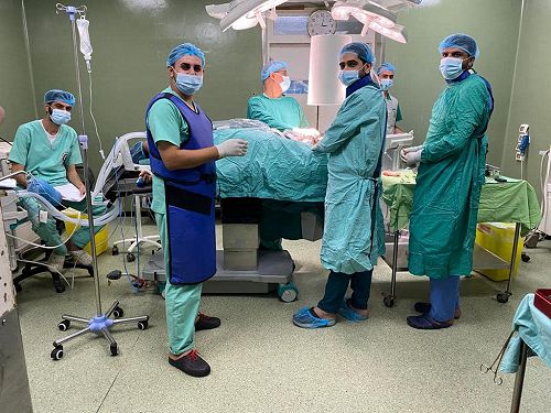 Al Ahli Hospital Gaza operating theatre, Oct 2023