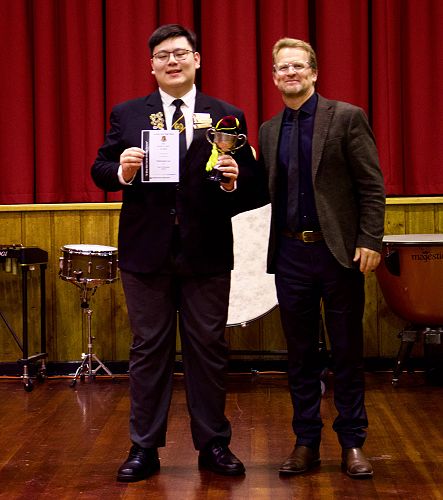 Nathanael Loy with Dr Williams