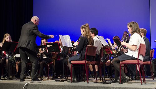 Prizegiving 2016: The Concert Band conducted by Mr Ian Thorpe.