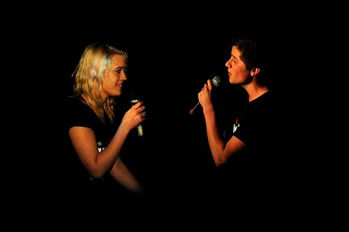 Irie Simpson and Luke Davis-Rae, in the Miss Saigon segment of "The Idiot's Guide to Broadway". 