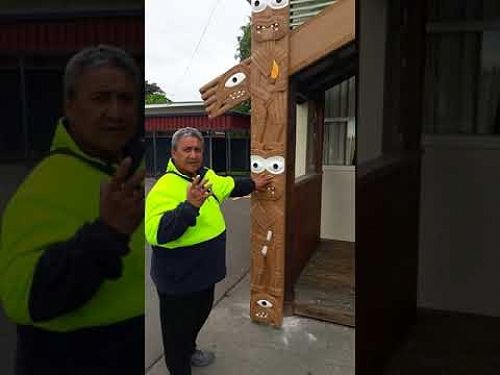 Video: Master Carver Tamati McGregor (Ngāti Raukawa) explaining the story behind our new carving.