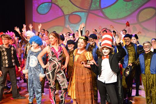 Cast at the end of the performance