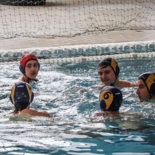 The team gets psyched up for a match