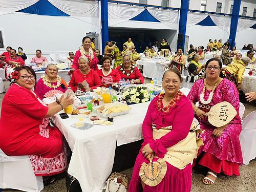 The contingent from the Dominion-Kingsland Tongan Methodist Church.