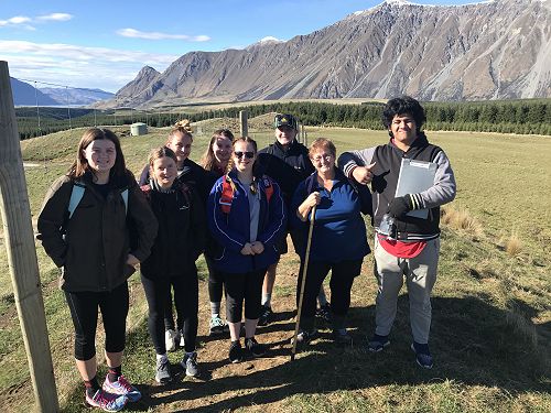 Year 12 Geography students enjoying the beautiful Upper Rangitata Valley