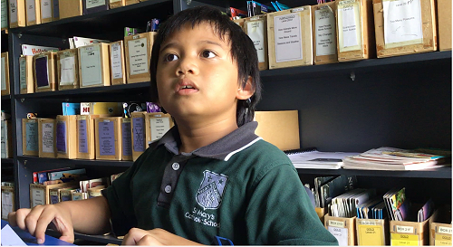 Patrick retelling an experience