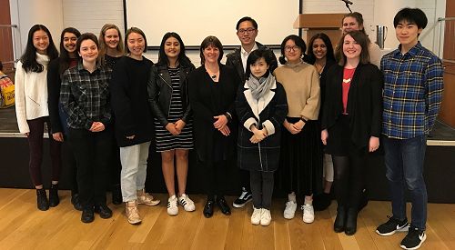 Entrance Scholarship recipients with the Vice-Chancellor - 8 August 2017