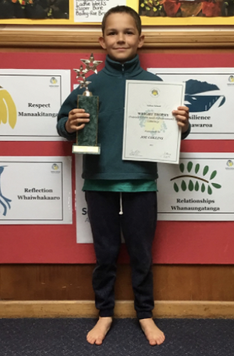 Wright Trophy for literacy - Joe Collins   