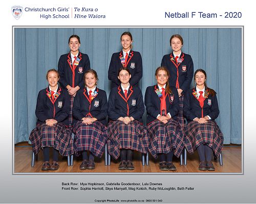 Netball F Team 2020