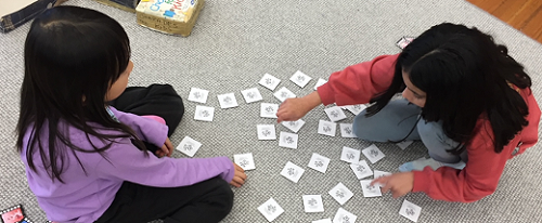 Playing a game together    