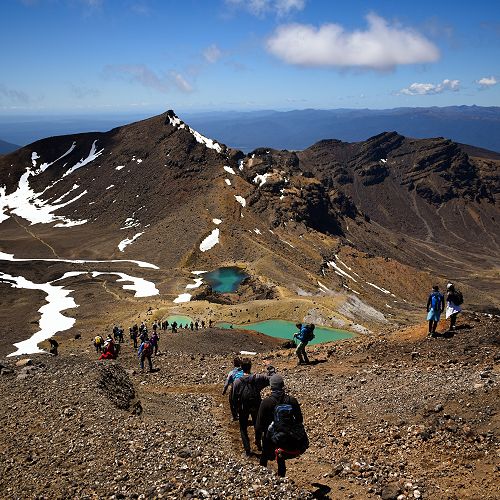 Journeying on the Tongariro Alpine Crossing 