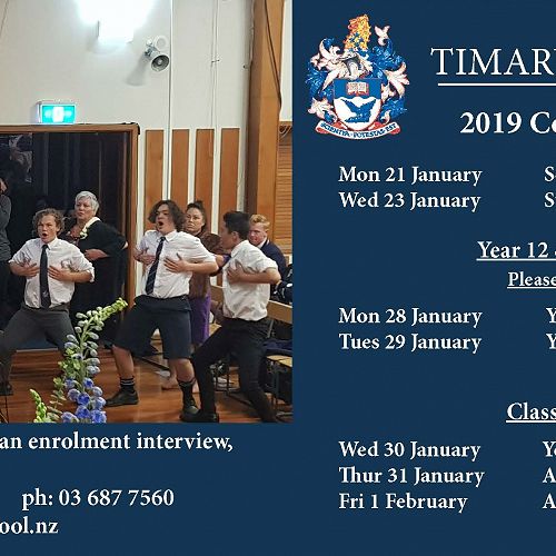 TBHS 2019 Commencement Dates