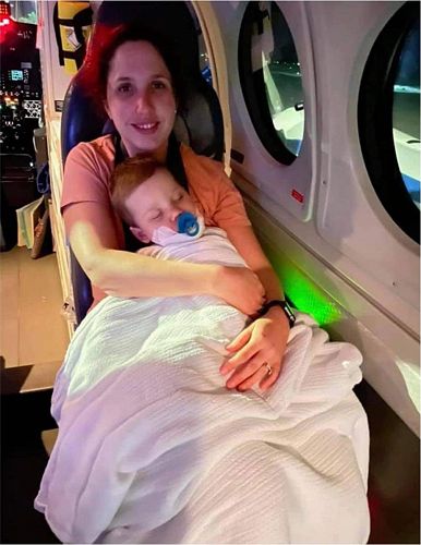 Cooper getting a hug