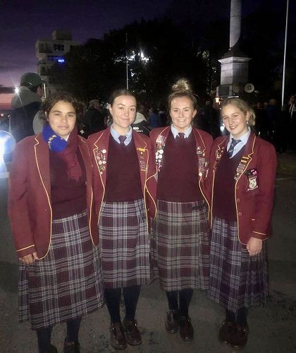 Senior Students attending dawn service