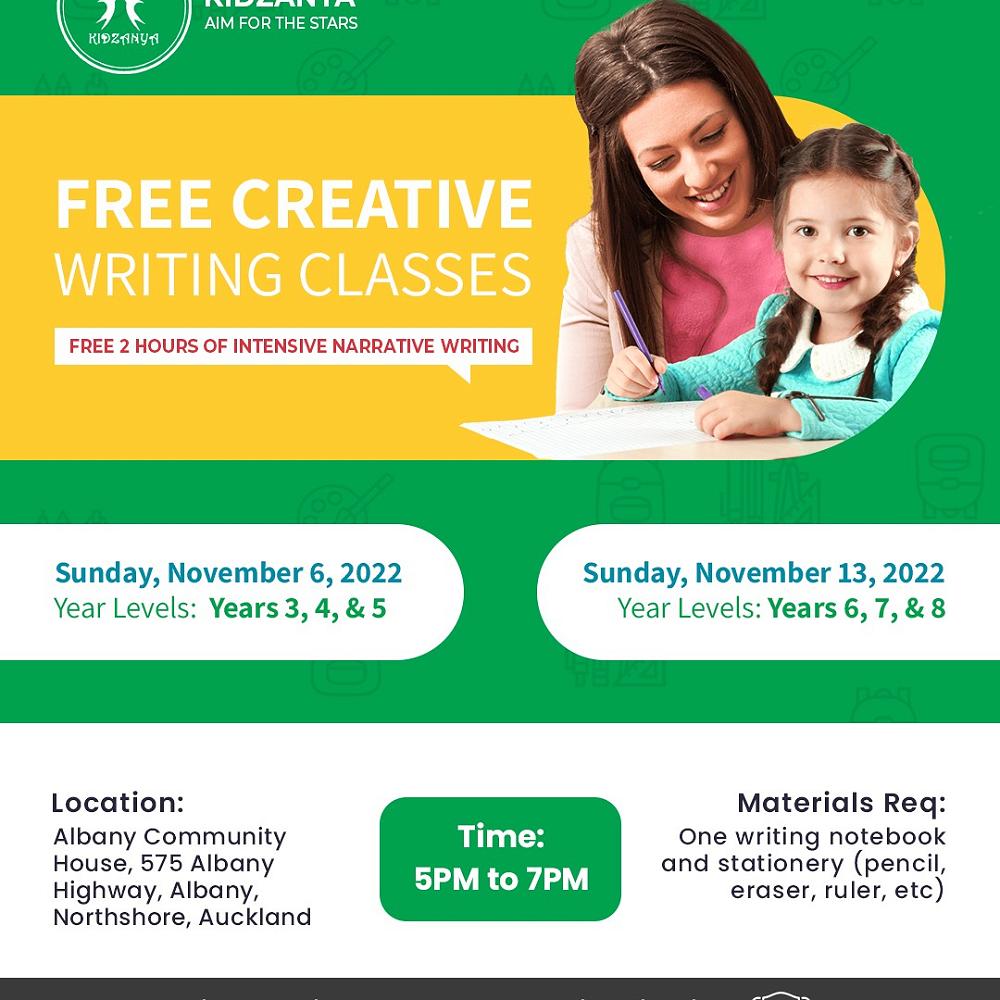 free creative writing classes near me