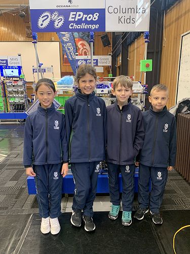 Year 5 team Linda, Elodie, Samuel and Carson