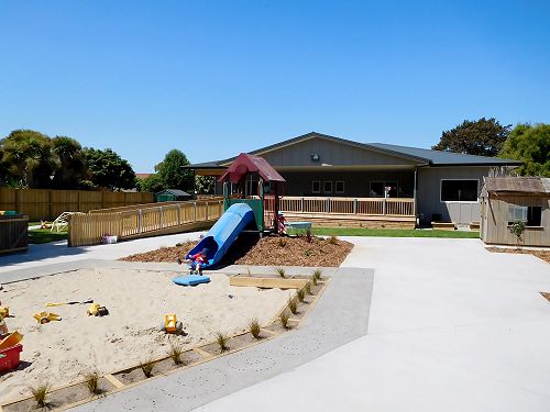 New building at the back