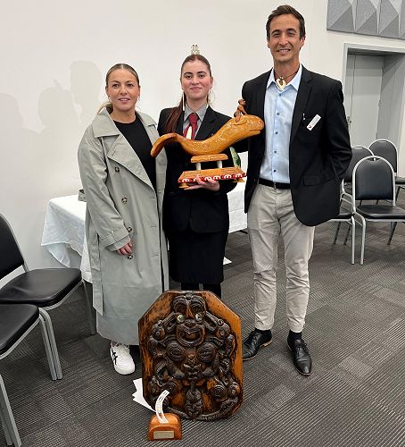 Whaea Dayarnn Nowell, Xanthe Banks and Matua Bruno Watkins