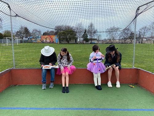Sophie and Heidi with their buddies