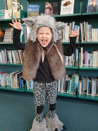 Students enjoying Fictional Character Dress Up Day