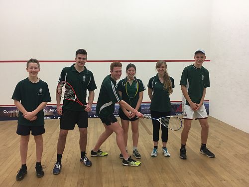 The Burnside HS Ashburton Exchange Squash Teams