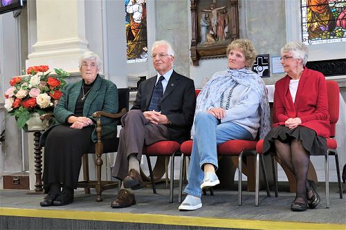 Elizabeth Mackie OP, Michael Hill IC, Frances Skelton, Judith McGinley OP, founders and first editorial team of Tui Motu magazine