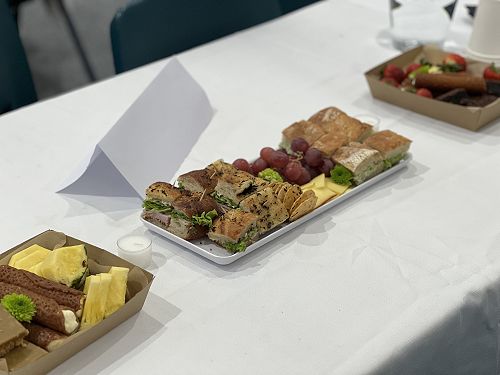 Catering courtesy of Lou's (delicious) Pantry