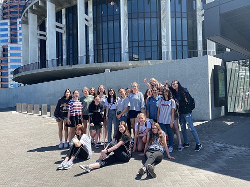 Relaxing after a politically charged afternoon