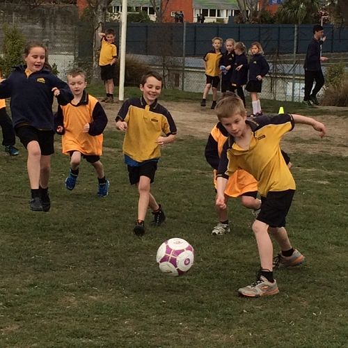 Soccer tournament - Room 7 vs Room 10   2-2 draw