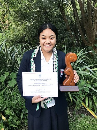 ‘Jamie-Lee
Rising Star Award’ for services to Pasifika