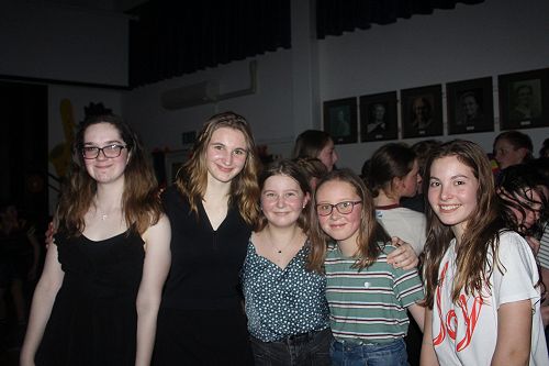 Students enjoying the social