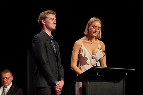 MCs - Kieran King and Sarah Grondona