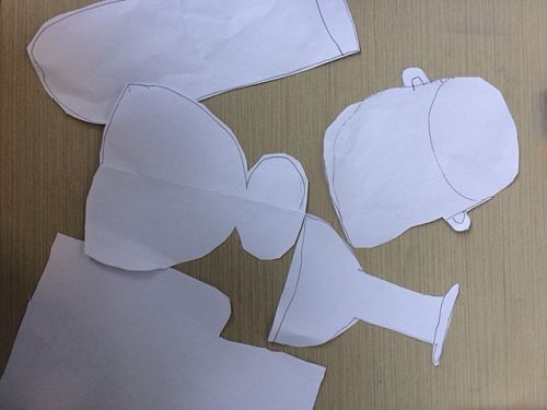 Our unique vases ready to be collaged.