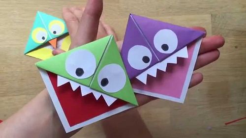 Video: Easy Paper Monster & Owl Corner Bookmarks
