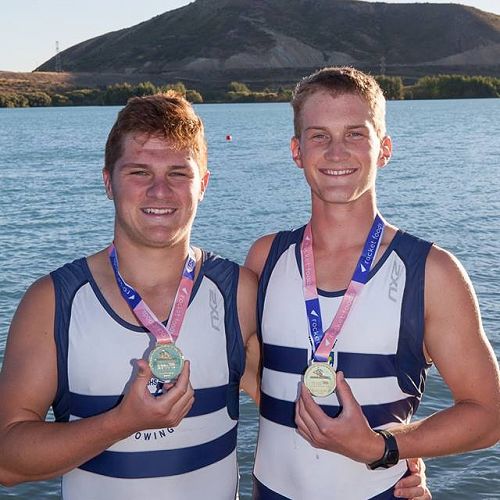 Gold medal winners Thomas Ryan and Ben Mason