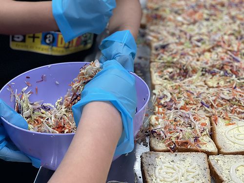 Yr 7/8, cooking with Ronnie and Mrs Marshall