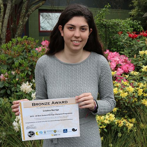  NZ Biology Olympiad Programme course selection achievement