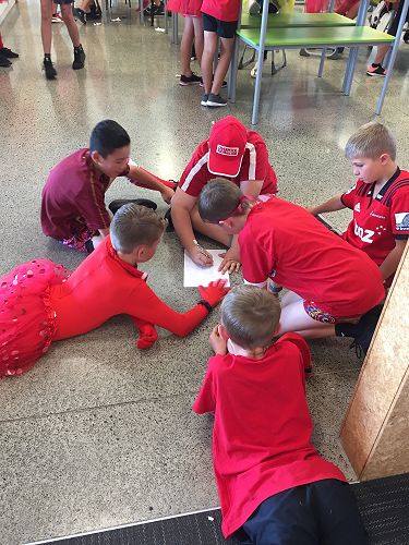 Whitau engaging in their design activity