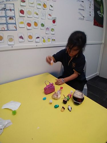 Maia-Rose - "Does it go in his bag or her bag?"