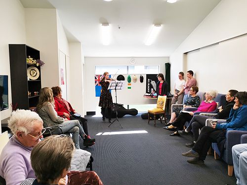 CGHS String Quartet performs for Miss Ellen Doyle